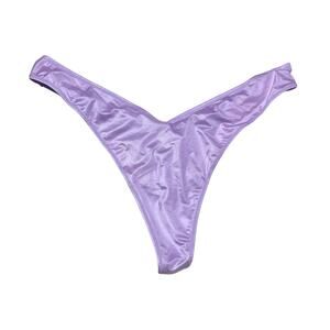 Victoria's Secret Smooth Strappy-Back High-Leg Thong Charmed Violet Size XL